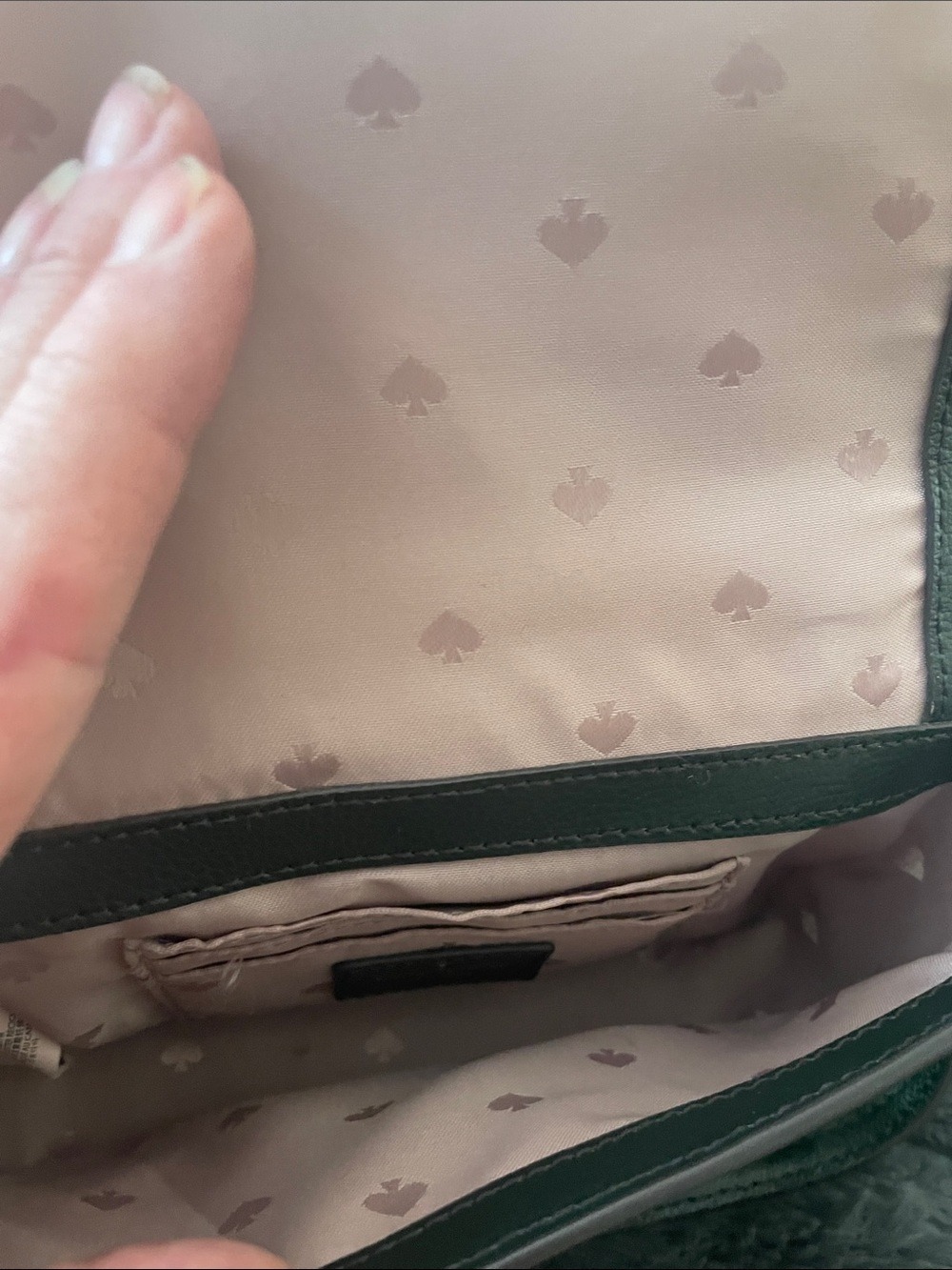 KATE SPADE Maisie Patterson Drive Spruce Green Small Crossbody Flap Bag - Picture 5 of 7